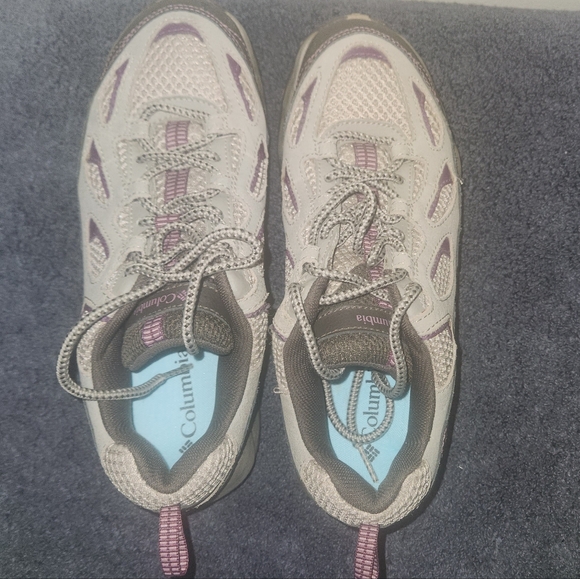 Columbia Womens Gray and Purple D Storm Hiking Shoes Size 8 - Picture 2 of 10